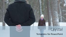  Presentation with valentines day - PPT theme featuring surprise-valentines-day-decorative-heart background and a light blue colored foreground