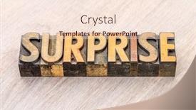  Presentation with vintage - Amazing slide set having surprise-word-abstract-in-vintage backdrop and a lemonade colored foreground