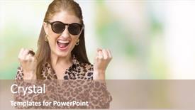  Presentation with rich - Beautiful slide set featuring surprised and amazed for success backdrop and a coral colored foreground