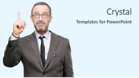  Presentation with wow - PPT layouts having surprised cheering expressing wow background and a sky blue colored foreground