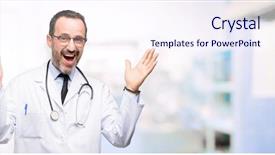  Presentation with wow - Amazing presentation theme having surprised cheering expressing wow backdrop and a sky blue colored foreground