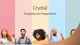  Presentation with wow - Presentation theme enhanced with surprised cheering expressing wow background and a lemonade colored foreground