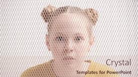  Presentation with emotions - Presentation theme having surprised-girl-wearing-casual-olive background and a soft green colored foreground