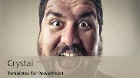  Presentation with creation of man - Audience pleasing theme consisting of surprised man backdrop and a mint green colored foreground