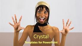  Presentation with twenties - Theme with surprised young african american girl in her twenties fashion series background and a red colored foreground