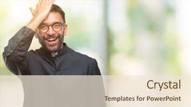  Presentation with catholic holy mass - Audience pleasing PPT layouts consisting of surprising faith - adult hispanic catholic priest man backdrop and a lemonade colored foreground