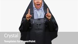  Presentation with christian - Cool new presentation theme with surprising faith - middle age senior christian catholic backdrop and a black colored foreground