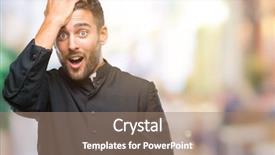  Presentation with palm sunday christian catholic - Beautiful slide set featuring surprising faith - young catholic christian priest man backdrop and a coral colored foreground