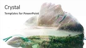  Presentation with surreal - PPT layouts enhanced with surreal - double exposure portrait of attractive background and a white colored foreground