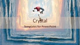  Presentation with limit - PPT theme featuring surreal - furthest corners of the ocean background and a lemonade colored foreground