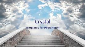  Presentation with marble - Slide set with surreal - marble staircase leading background and a lemonade colored foreground