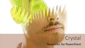  Presentation with surreal - Slide deck consisting of surreal-double-exposure-portrait background and a red colored foreground