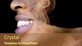  Presentation with surreal - Cool new presentation with surreal-portrait-of-a-profile backdrop and a red colored foreground