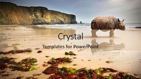  Presentation with surreal - Cool new presentation with surreal scene of a big backdrop and a coral colored foreground