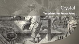  Presentation with antique - Presentation enhanced with published on l'illustration journal background and a gray colored foreground