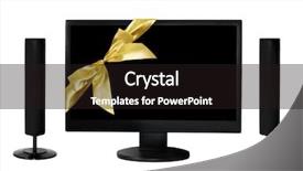  Presentation with cinema - Audience pleasing presentation theme consisting of surround sound - home cinema with bow isolated backdrop and a  colored foreground