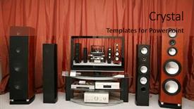  Presentation with pantomime theater masks - Audience pleasing slides consisting of surround sound system - home theater 6 backdrop and a red colored foreground