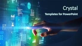  Presentation with light green health and wellbeing - Theme featuring surrounded by blue and green background and a  colored foreground