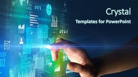  Presentation with light green health and wellbeing - PPT theme with surrounded by blue and green background and a  colored foreground