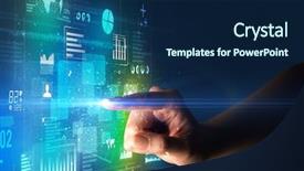  Presentation with blur beam column slab - Theme with surrounded by blue and green background and a navy blue colored foreground