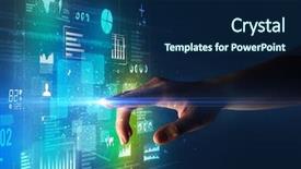  Presentation with light green - PPT layouts with surrounded by blue and green background and a  colored foreground