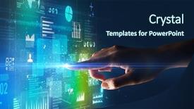  Presentation with light green - PPT layouts with surrounded by blue and green background and a  colored foreground