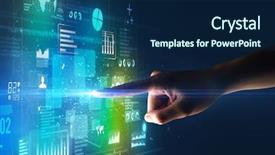  Presentation with light green - Beautiful PPT layouts featuring surrounded by blue and green backdrop and a  colored foreground