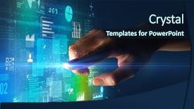  Presentation with light green health and wellbeing - PPT theme enhanced with surrounded by blue and green background and a  colored foreground