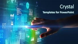  Presentation with light green - Audience pleasing slide set consisting of surrounded by blue and green backdrop and a  colored foreground