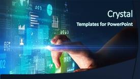  Presentation with light green health and wellbeing - Cool new presentation design with surrounded by blue and green backdrop and a  colored foreground