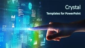  Presentation with light green - Slides having surrounded by blue and green background and a navy blue colored foreground