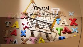  Presentation with vat - Cool new PPT theme with surrounded by lot of tax backdrop and a coral colored foreground