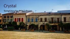  Presentation with southwestern - Theme with surrounded by the same arcade background and a light blue colored foreground