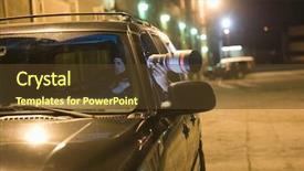  Presentation with surveillance - PPT theme enhanced with surveillance - professional photographer with telephoto lens background and a tawny brown colored foreground