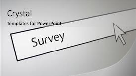  Presentation with online survey - PPT layouts consisting of survey background and a light gray colored foreground