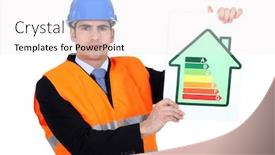  Presentation with surveyor - Beautiful presentation design featuring ripe hawthorn berries isolated on white background backdrop and a lemonade colored foreground