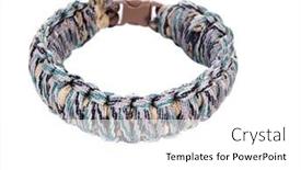  Presentation with survival - Presentation having survival-bracelet-made-from-camouflage background and a white colored foreground