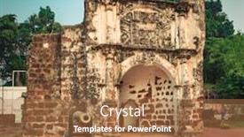  Presentation with malacca - Slides enhanced with surviving-gate background and a coral colored foreground