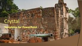  Presentation with malacca - Beautiful slides featuring surviving-gate backdrop and a tawny brown colored foreground