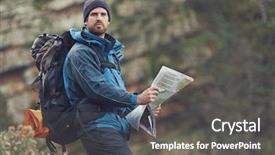  Presentation with wilderness - Audience pleasing slide deck consisting of field in a yorkshire wold backdrop and a light blue colored foreground.