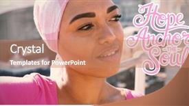  Presentation with anchors - Slide deck featuring survivor - hope anchors the soul background and a coral colored foreground