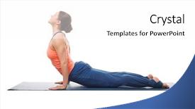  Presentation with surya - Audience pleasing slide set consisting of surya - beautiful sporty fit yogini woman backdrop and a white colored foreground