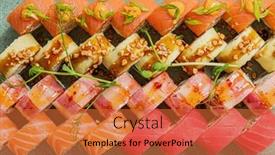  Presentation with sushi - 