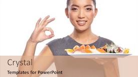  Presentation with chopsticks - Audience pleasing slide deck consisting of network - communication networking connection online backdrop and a sky blue colored foreground.