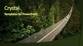  Presentation with vancouver - Colorful slide deck enhanced with suspense - capilano suspension bridge in vancouver backdrop and a tawny brown colored foreground
