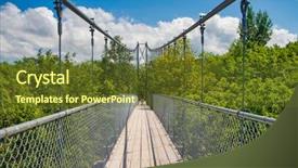  Presentation with suspension bridge - PPT layouts with suspension bridge in collinwood ontario background and a tawny brown colored foreground
