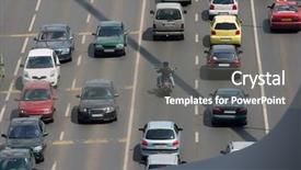  Presentation with mass - Amazing slides having center mass - traffic passing backdrop and a gray colored foreground