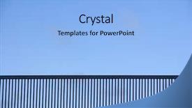  Presentation with blue sky at cook islands - Cool new PPT layouts with suspension wire - railing of bridge towards blue backdrop and a  colored foreground