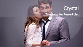  Presentation with romantic - Colorful slide deck enhanced with suspicion - young couple in romantic concept backdrop and a gray colored foreground