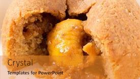  Presentation with pudding - Presentation featuring sussex-pond-pudding-a-steamed background and a gold colored foreground